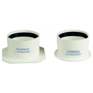 KIT ADAPTADOR CON JUNTA PARA SALIDA BIFLUJO 80-80