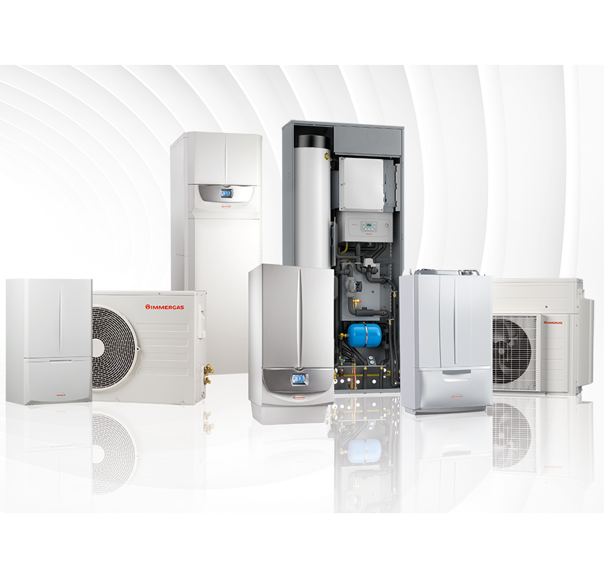 Bodegón de Sistemas Híbridos de Immergas.