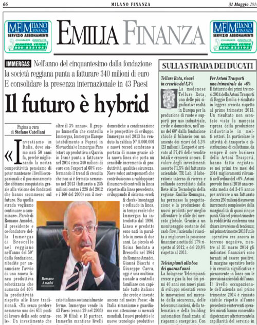 Emilia Finanza 2014 Immergas, 10 años de experiencia en sistemas híbridos.