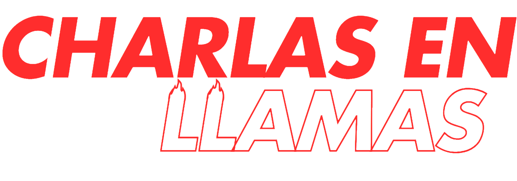 Logotipo Charlas en llamas