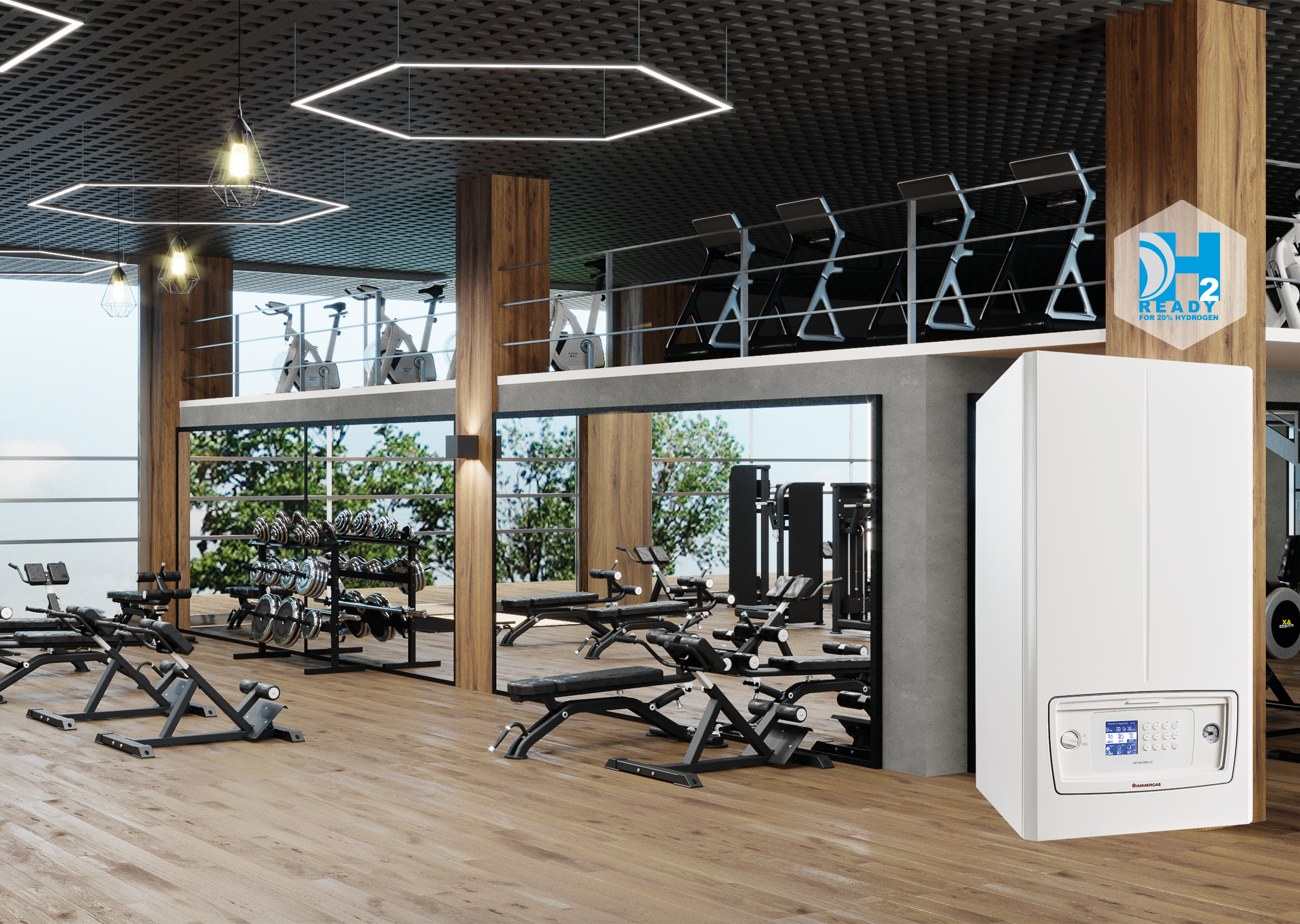 Interior_gym_VictrixProV2 Gimnasio con Victrix Pro V2
